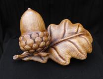 Scaley Acorn and Leaf